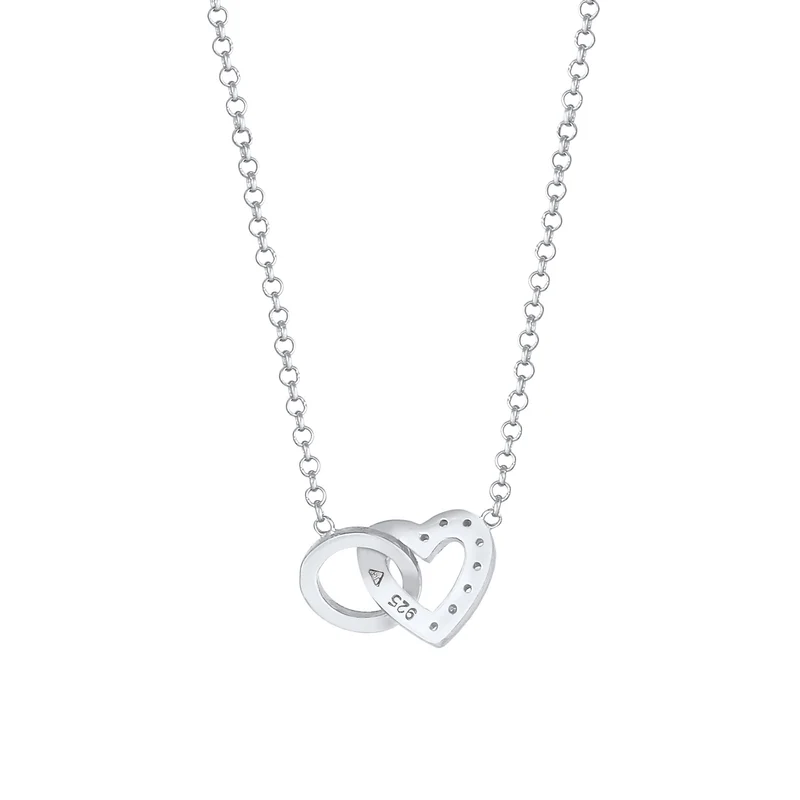 Halskette Herz | Diamant (Weiß, 0,04 ct)
