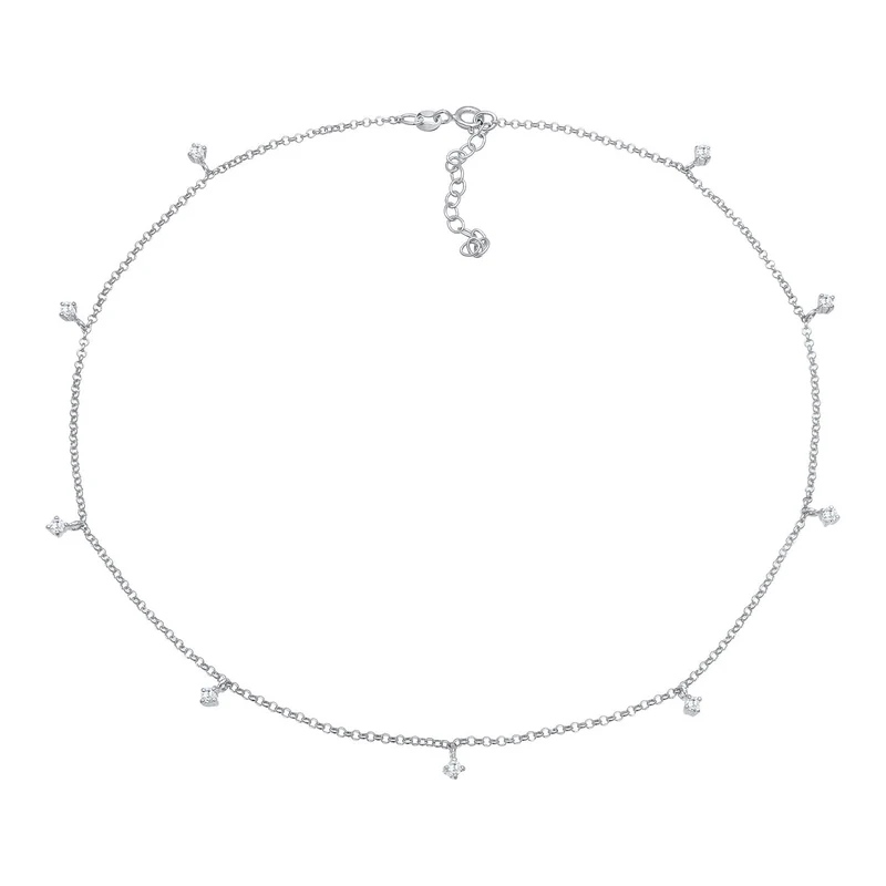 Choker | Zirkonia (Weiß)