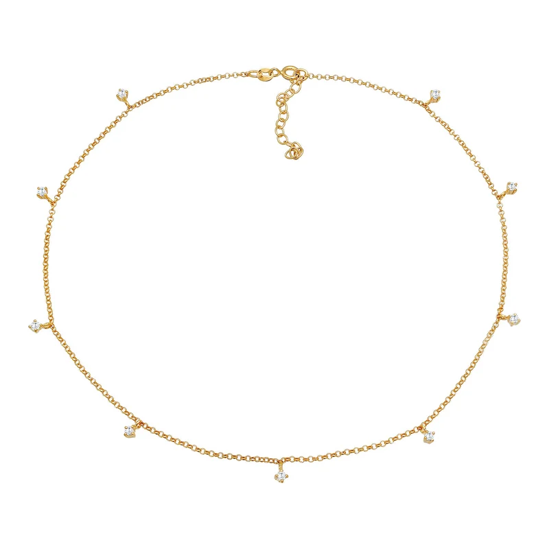 Choker | Zirkonia (Weiß)