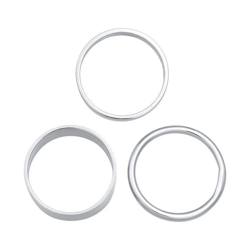 Bandring 3er Set Breit & Schmal