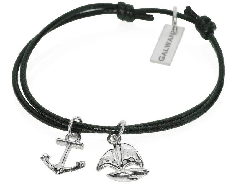 ARMBAND MIT ANKER UND SEGELBOOT, SEGLER ARMBAND, GESCHENK