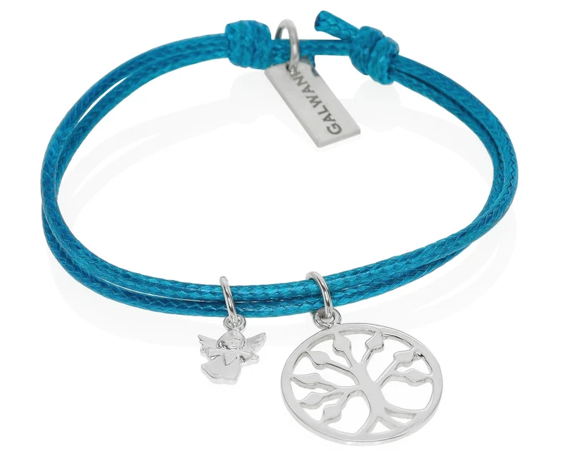 ARMBAND SILBER, MIT FAMILIENBAUM, LEBENSBAUM, TÜRKIS