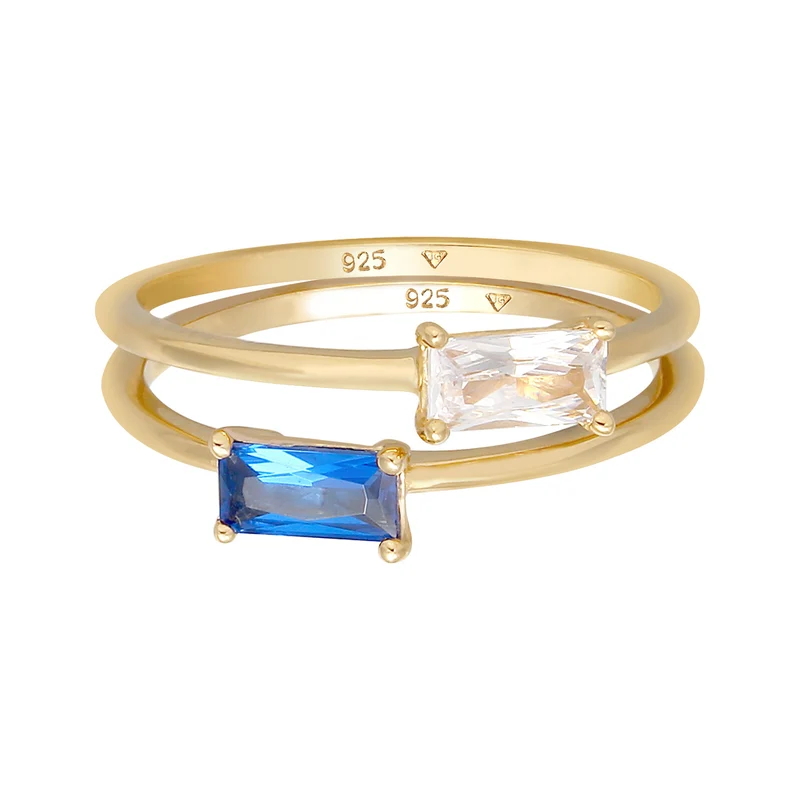 Ringset Geo | Saphir ( Blau )