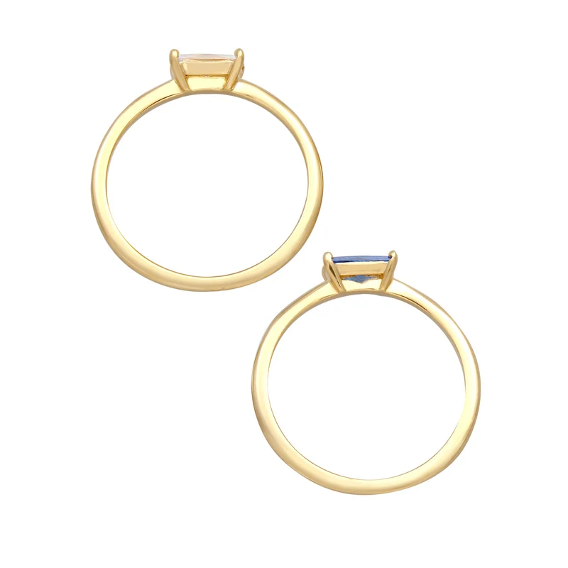 Ringset Geo | Saphir ( Blau )