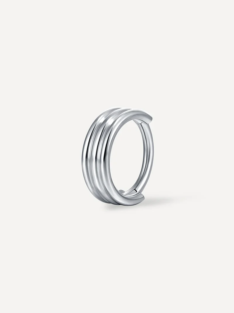 Eternity Plain Triple Hoop Titan Piercing