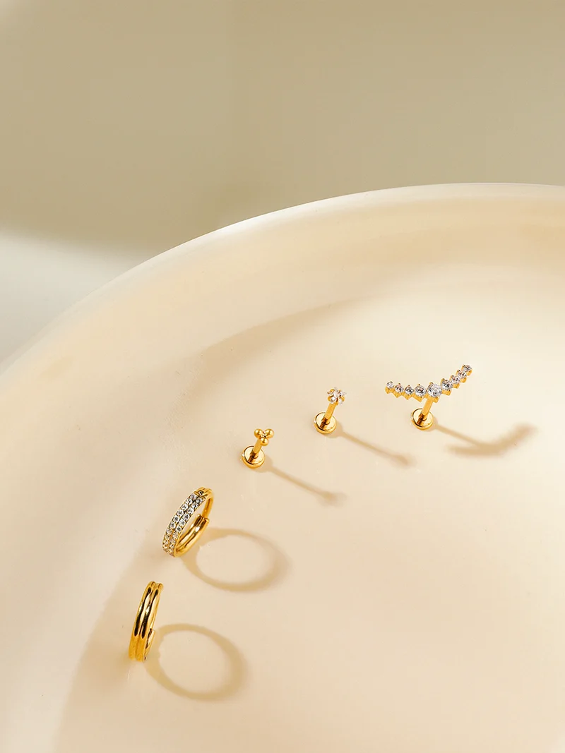 Eternity Plain Double Hoop Titan Piercing