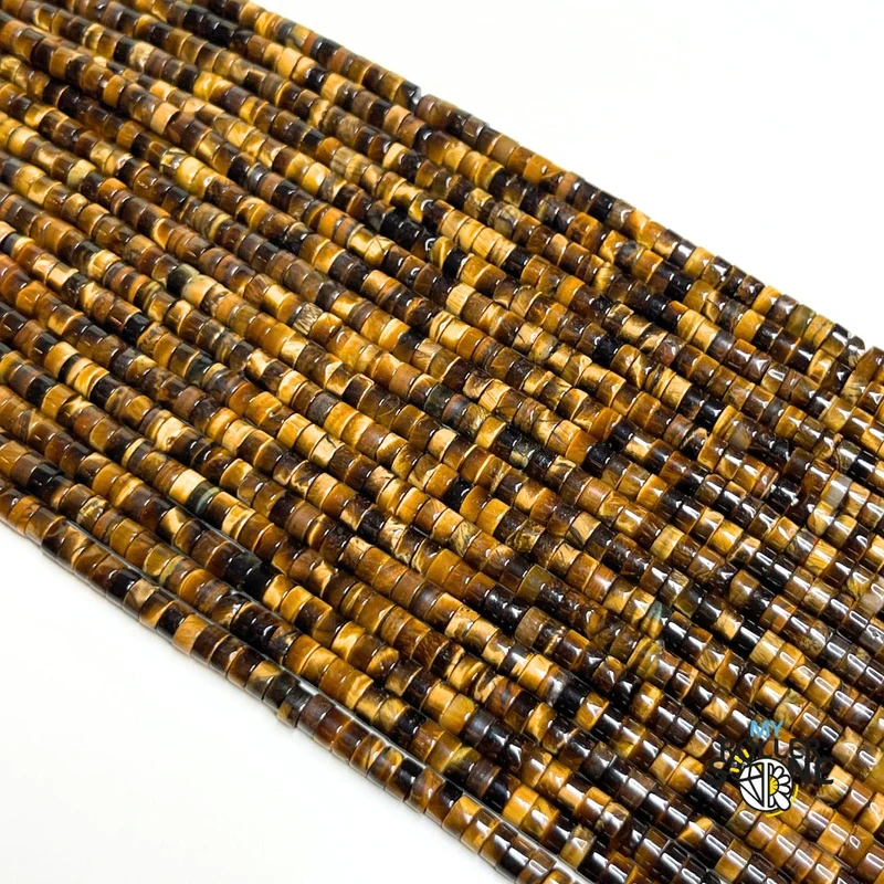 Heishi-Perle aus Tigerauge