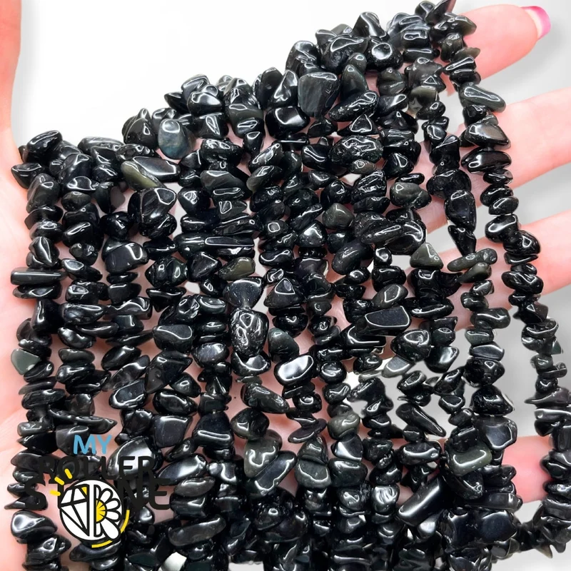 Himmelsauge-Obsidian-Chips (Regenbogen)