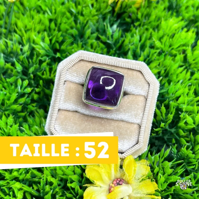 925 Silber Amethyst Ring #90