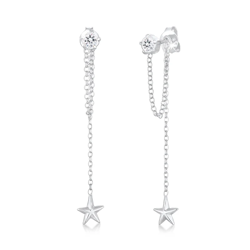 Ohrhänger Astro | Mit Kristallen von Swarovski® (Weiß)