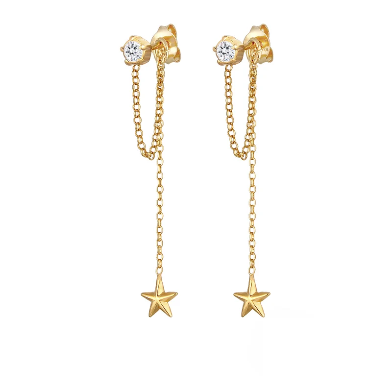 Ohrhänger Astro | Mit Kristallen von Swarovski® (Weiß)