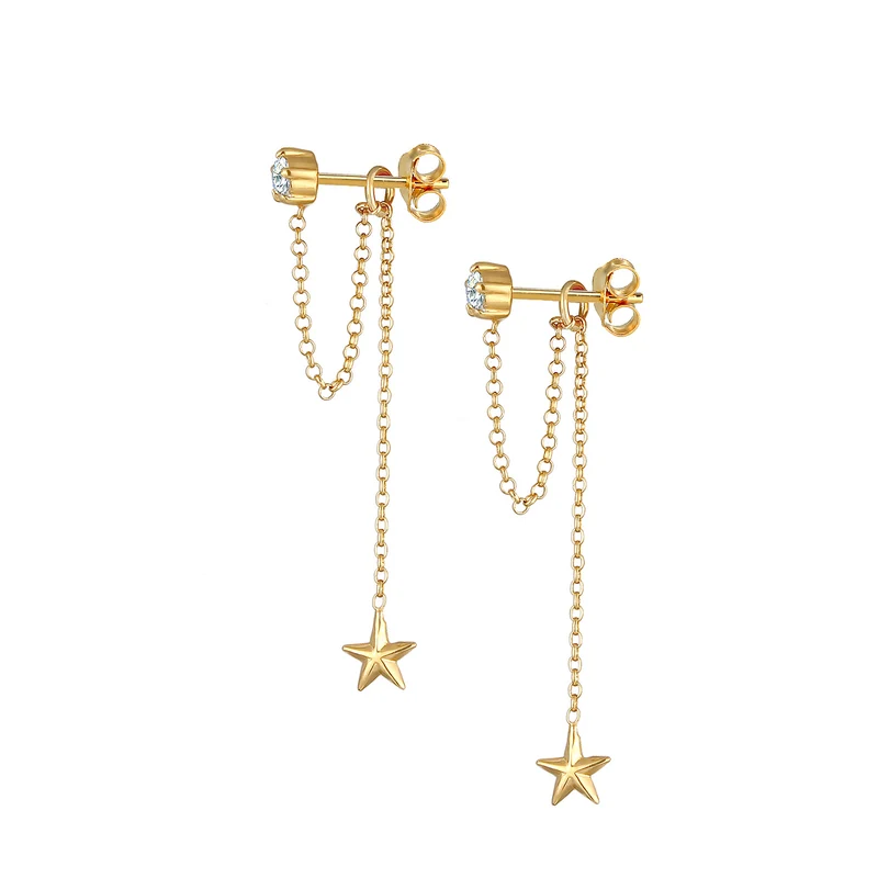Ohrhänger Astro | Mit Kristallen von Swarovski® (Weiß)