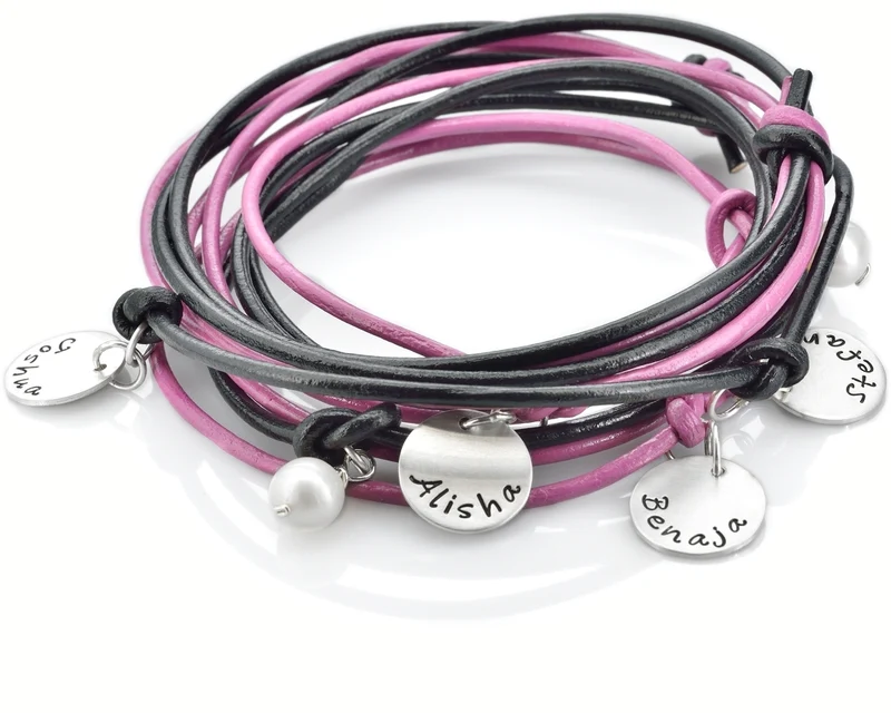 FAMILIEN ARMBAND, SCHMUCK MIT NAMEN, NAMENSARMBAND, FAMILIENARMBAND GRAVUR