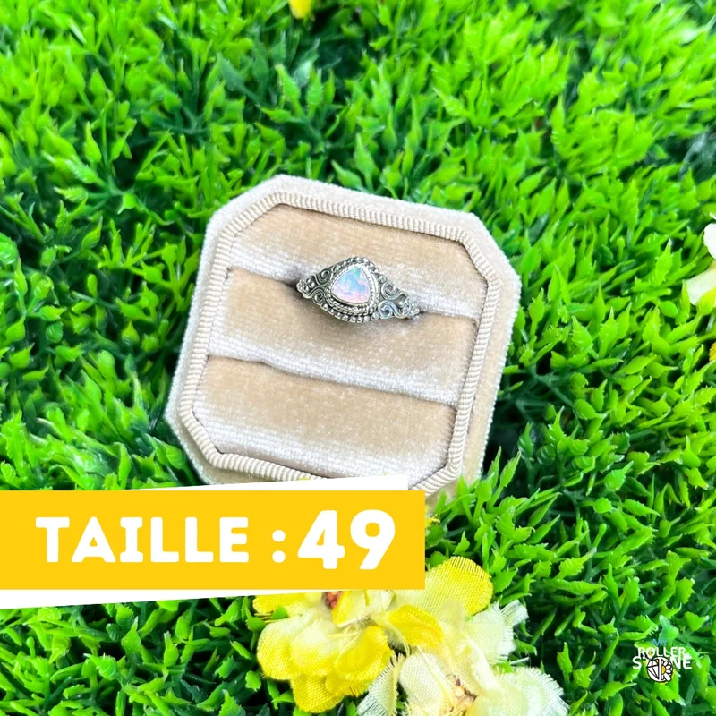 Äthiopischer Opal-Silberring #413