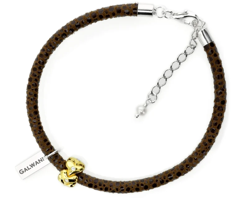 DAMENARMBAND, DESIGNER ARMBAND, LEDERARMBAND, SILBERSCHMUCK HERZEN