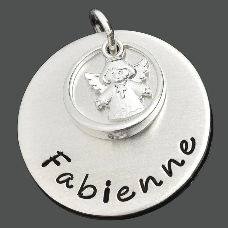 TAUFSCHMUCK ANHÄNGER, SILBERSCHMUCK ZUR TAUFE, NAMENSANHÄNGER