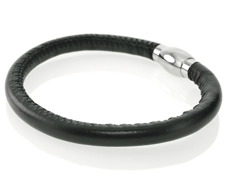 HERRENARMBAND SCHWARZ, MÄNNER SCHMUCK, LEDERARMBAND