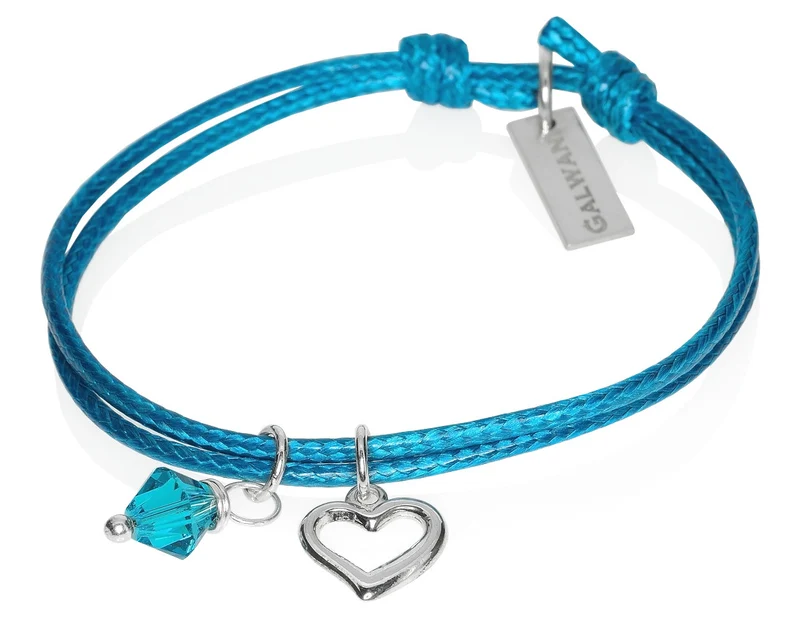 ARMBAND TÜRKIS MIT HERZ, FREUNDSCHAFTSARMBAND, FREUNDINNEN SCHMUCK