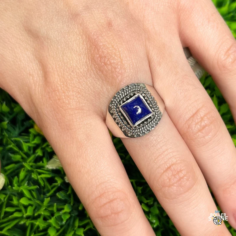 925 Silberring Lapislazuli #216