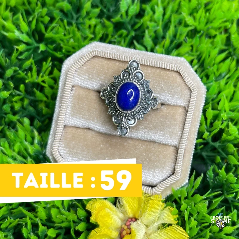 925 Silberring Lapislazuli #226