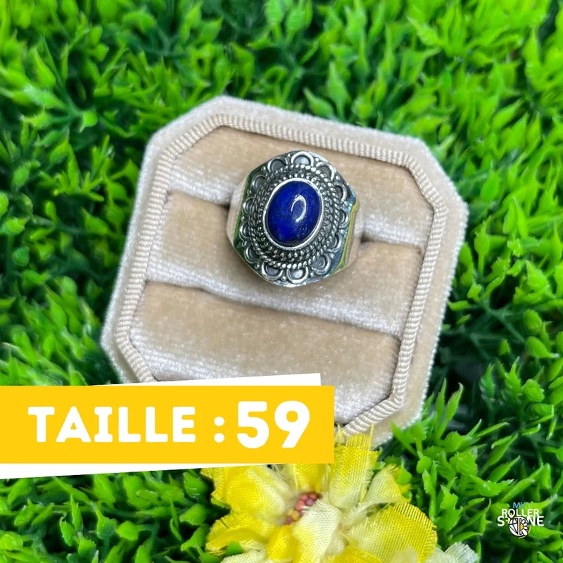 925 Silberring Lapislazuli #222