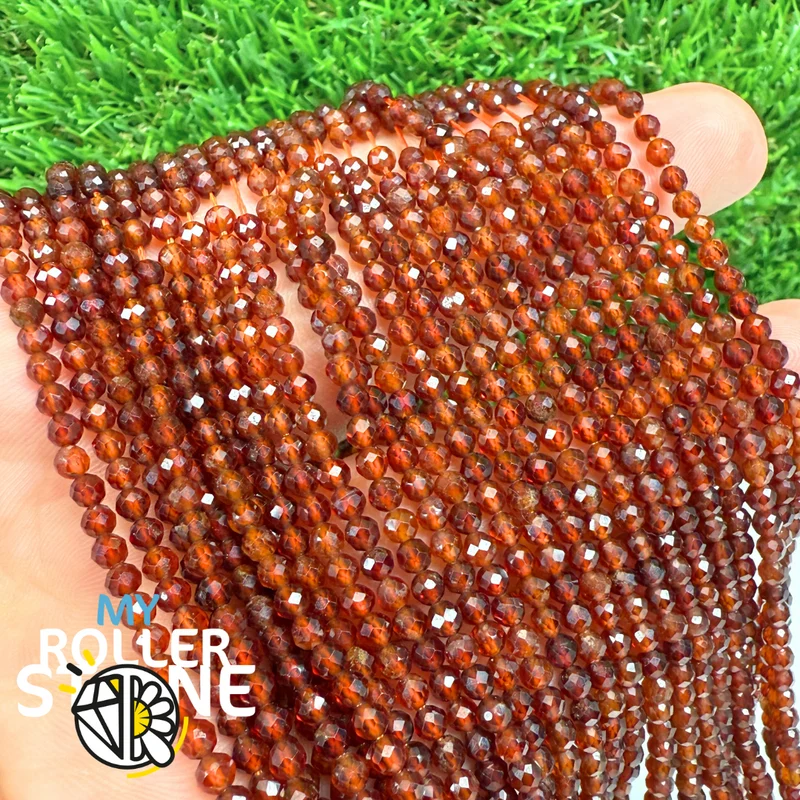 Spessartin Granat Facettierte Perle 5A