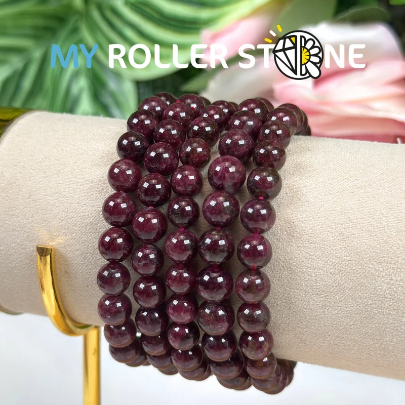 Rubellit 3A Rotes Turmalin-Armband