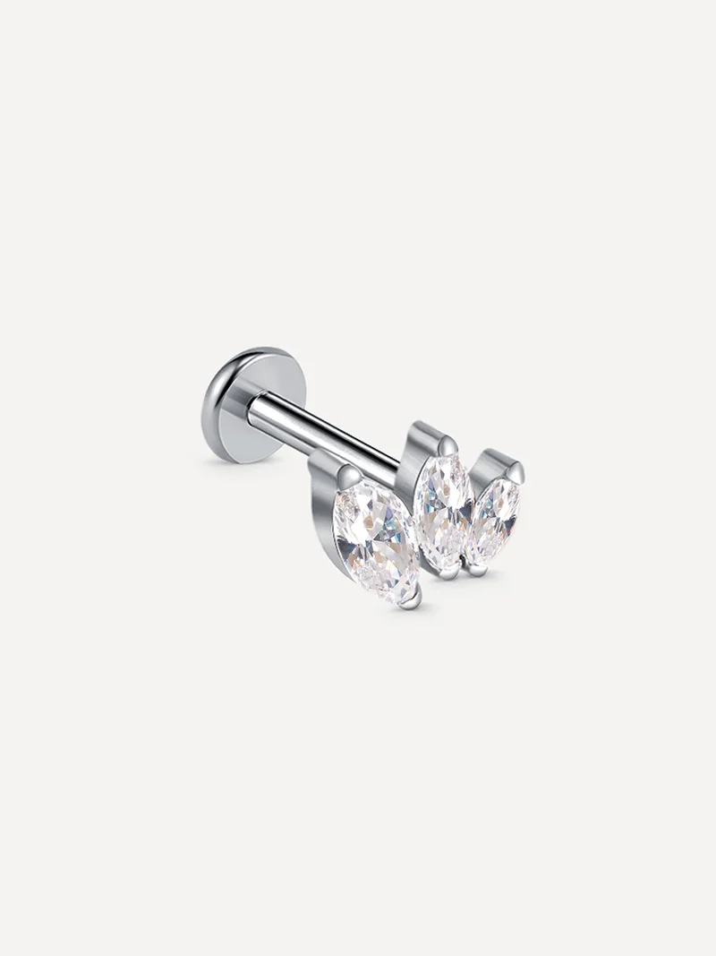 Triple Marquise Leaf Titan Piercing
