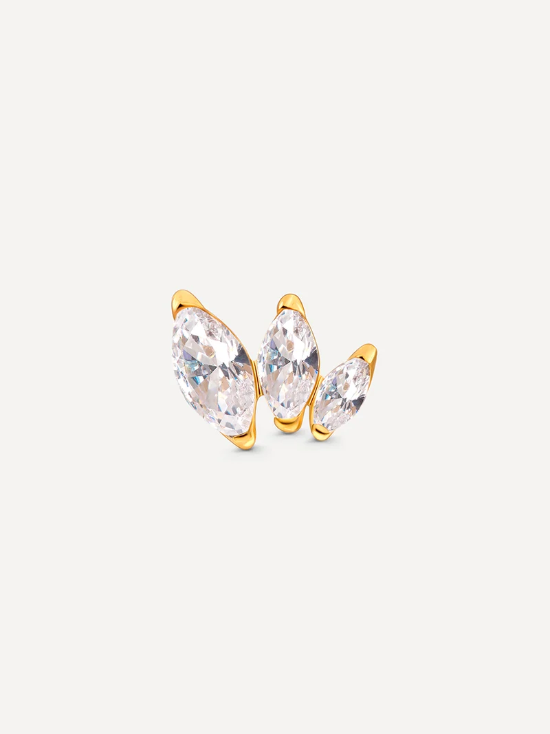 Triple Marquise Leaf Titan Piercing