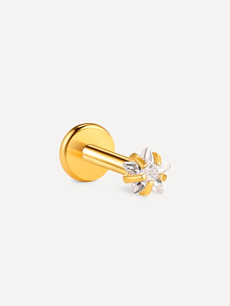 Celestial Solitaire Star Titan Piercing