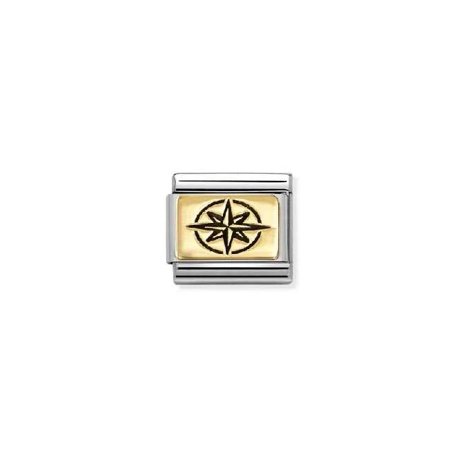 Classic Gold Wind Rose Sports & Hobbies Charms