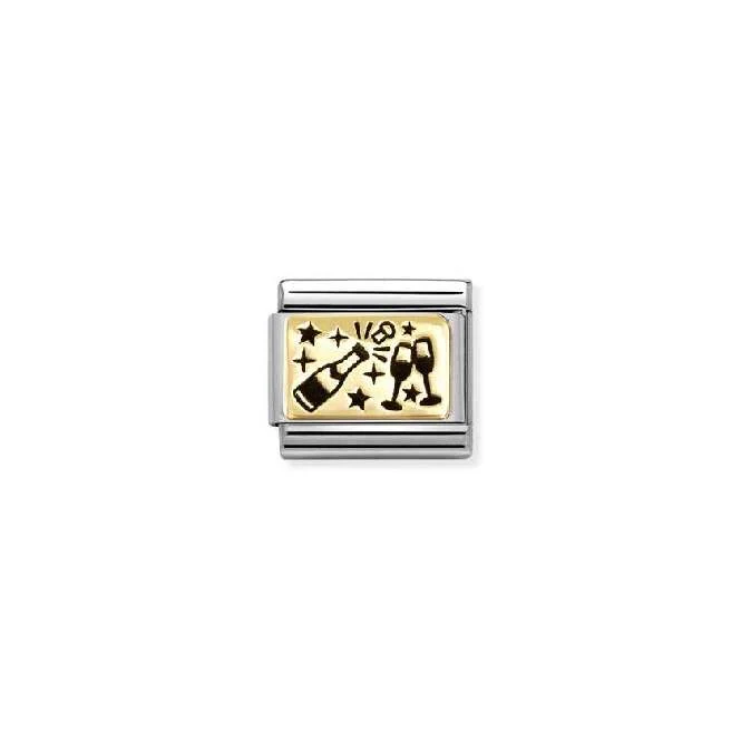 Classic Gold Cheers Birthday & Birthstones Charms