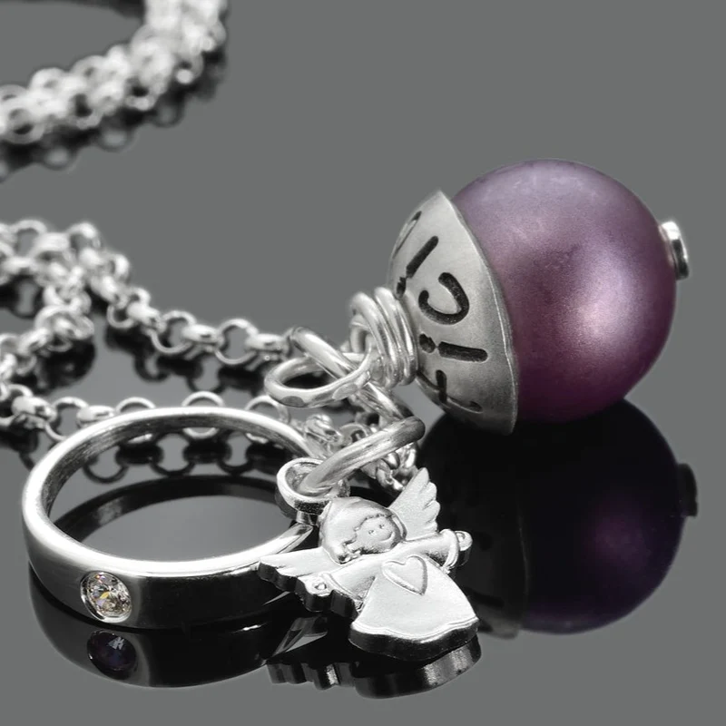 TAUFKETTE MIT GRAVUR, TAUFPERLE, TAUFRING MIT ENGEL, SCHUTZENGEL KETTE