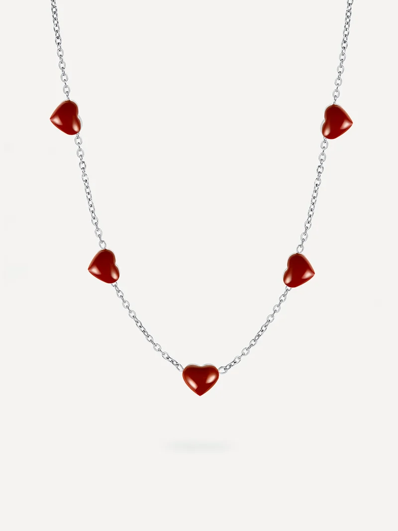 Red heart Kette