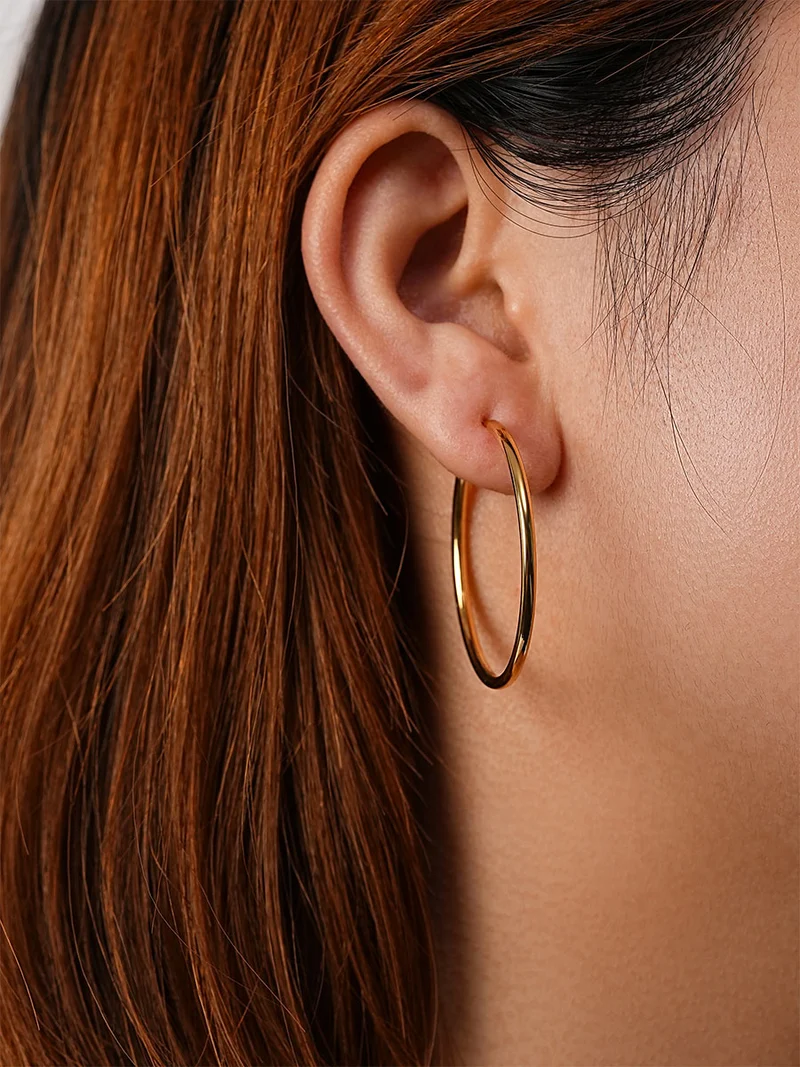 Slim Hoop Large Ohrringe