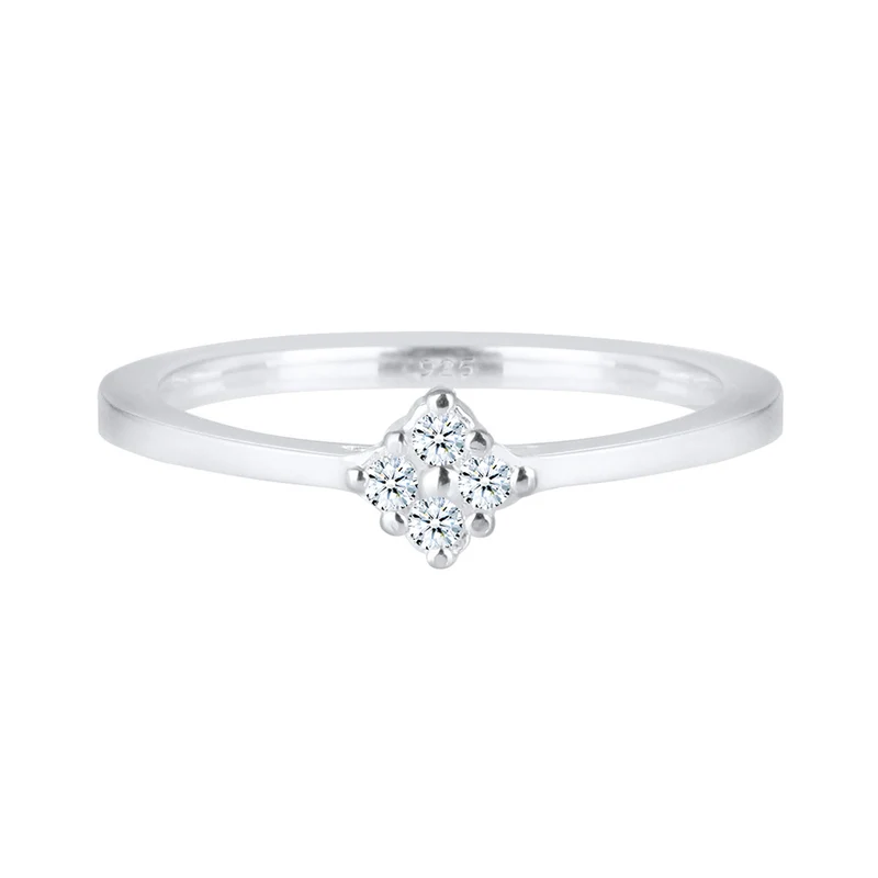 Verlobungsring | Diamant ( Weiß, 0,06 ct )