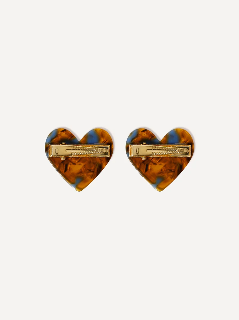 Sweet Heart Mixed Color Set Hairpin