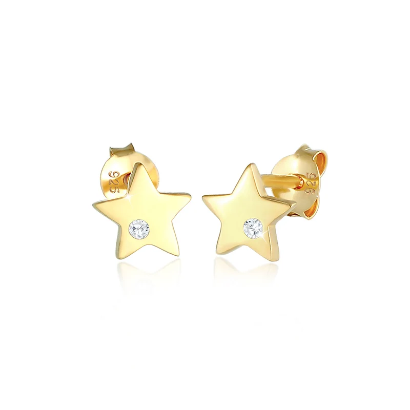 Ohrring Astro | Zirkonia ( Weiß )