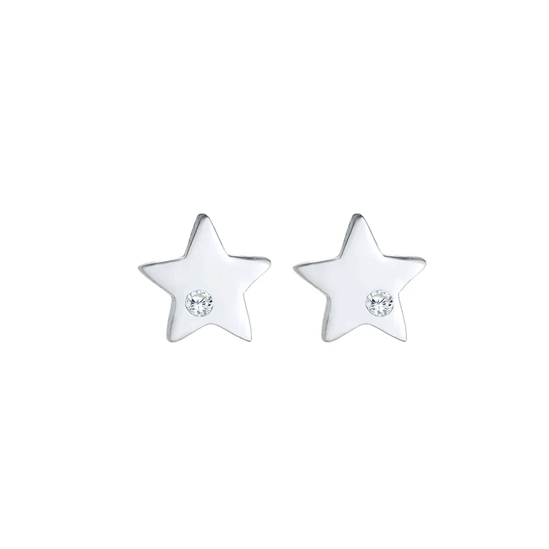 Ohrring Astro | Zirkonia ( Weiß )