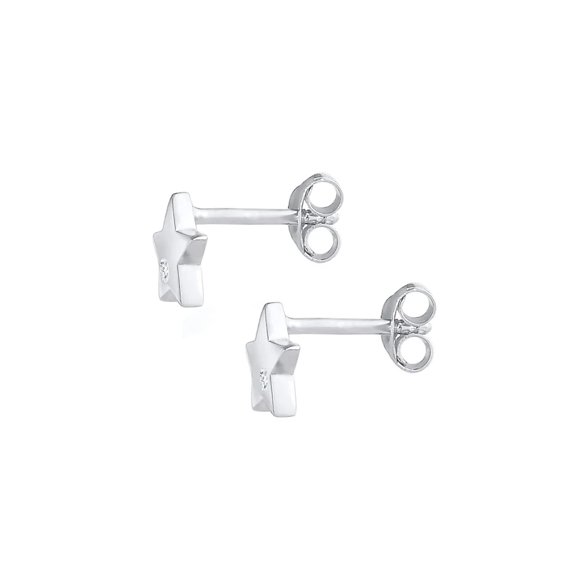 Ohrring Astro | Zirkonia ( Weiß )