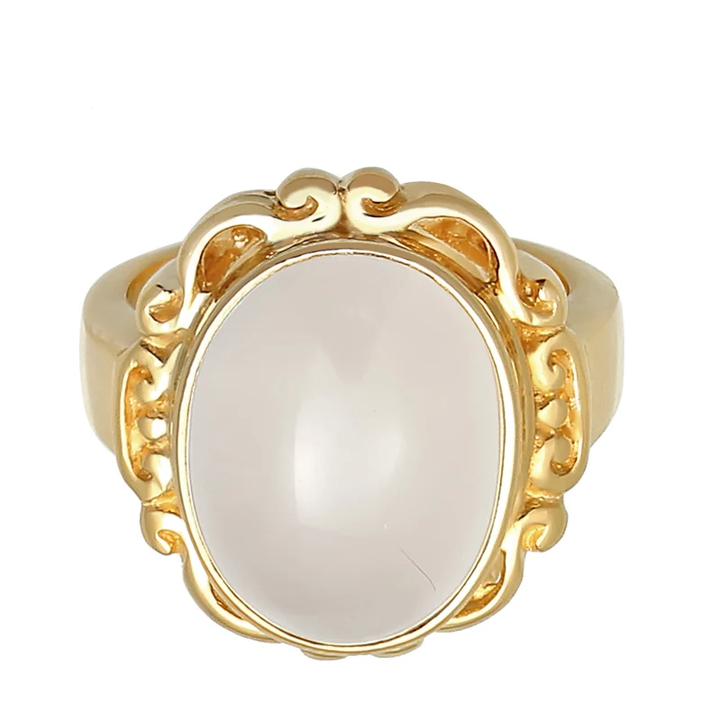 Ring Ornament | Mondstein ( Weiß )