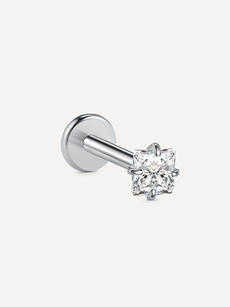 Square Spark Titan Piercing