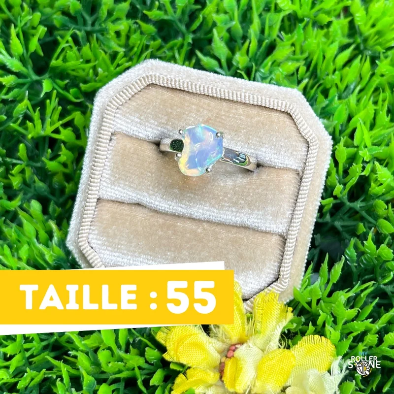 Äthiopischer Opal-Silberring #281