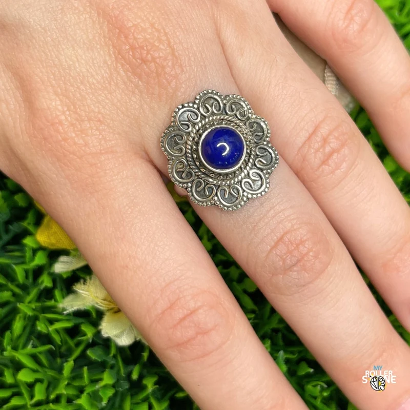 925 Silberring Lapislazuli #183