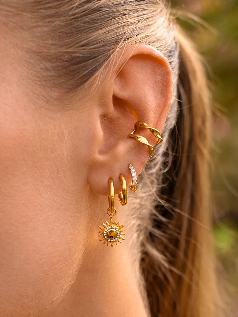 12mm CRYSTALIZED SHINE HOOP SMALL Ohrringe