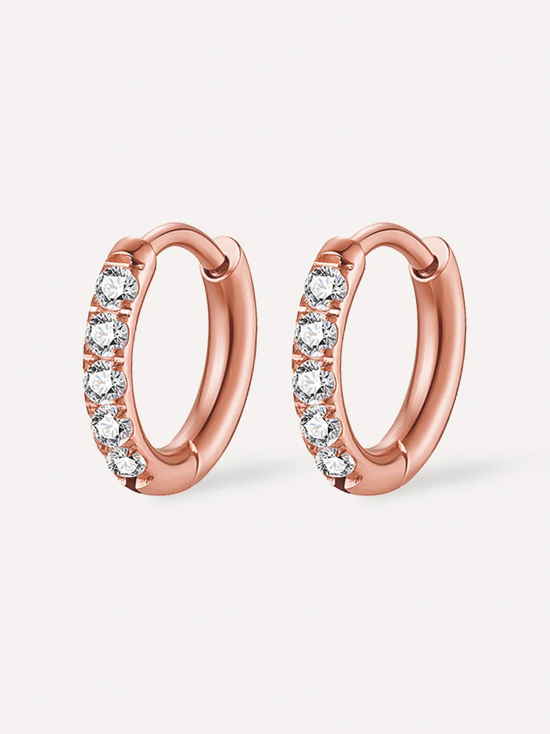 12mm CRYSTALIZED SHINE HOOP SMALL Ohrringe
