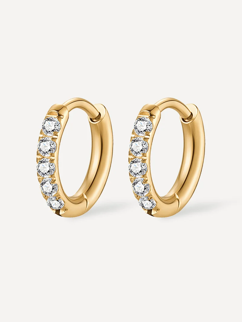 12mm CRYSTALIZED SHINE HOOP SMALL Ohrringe
