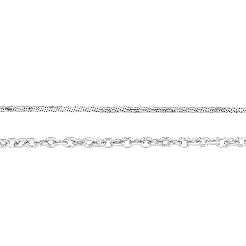 Choker 2er Set Schlangen- & Ankerkette