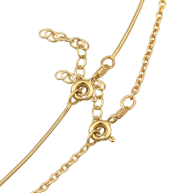 Choker 2er Set Schlangen- & Ankerkette