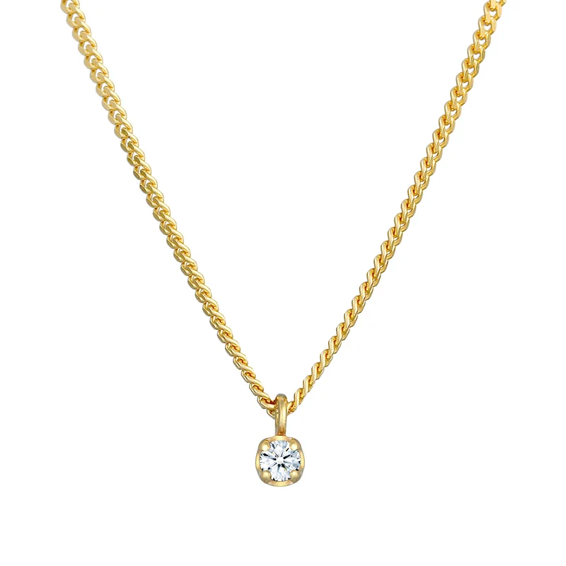 Halskette | Diamant (Weiß, 0,03 ct)